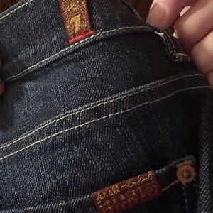 7 For All Mankind Men's Dark Blue Jeans